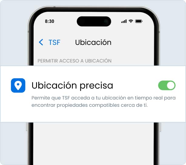 Imagen del paso Mantén tu ubicación y app activas