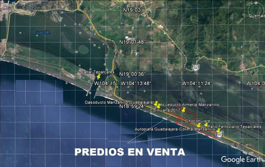 Imagen de terreno en venta en campos, manzanillo, colima