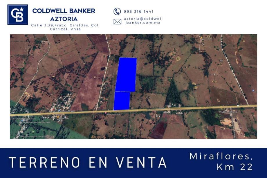 Imagen de terreno en venta en miraflores 1ra. sección, centro, tabasco