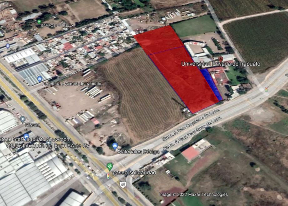 Imagen de terreno en renta en las delicias, irapuato, guanajuato