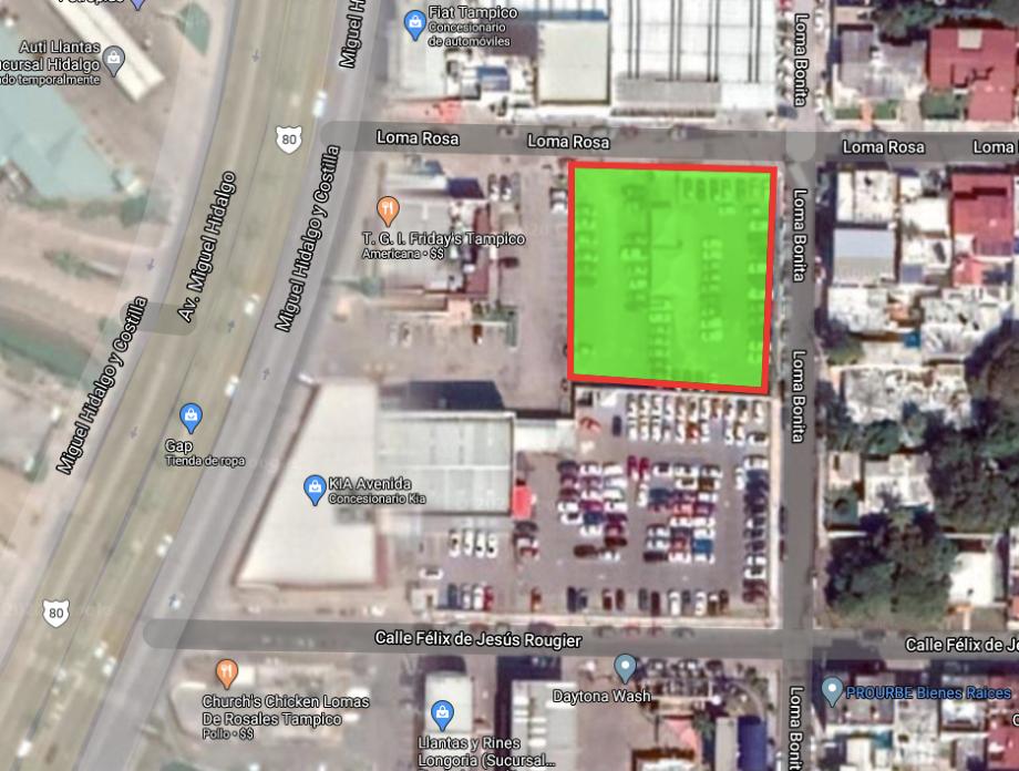 Imagen de terreno en renta en lomas de rosales, tampico, tamaulipas
