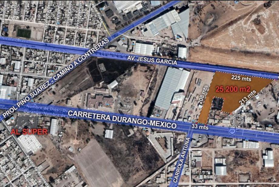 Imagen de terreno en venta en labor de guadalupe, durango, durango