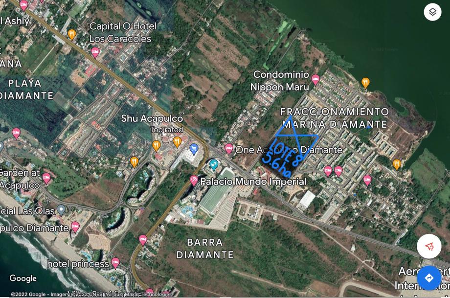 Imagen de terreno en venta en playa diamante, acapulco de juárez, guerrero