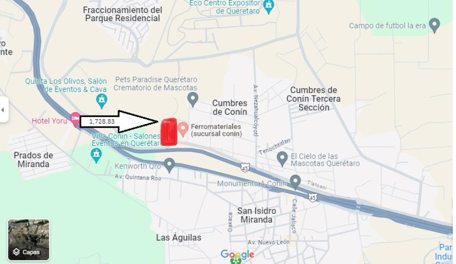 Imagen de terreno en renta en cumbres de conín tercera sección, el marqués, querétaro