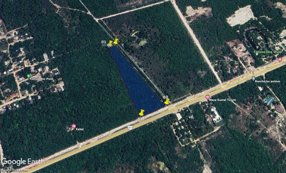 Imagen de terreno en venta en ejido, tulum, quintana roo