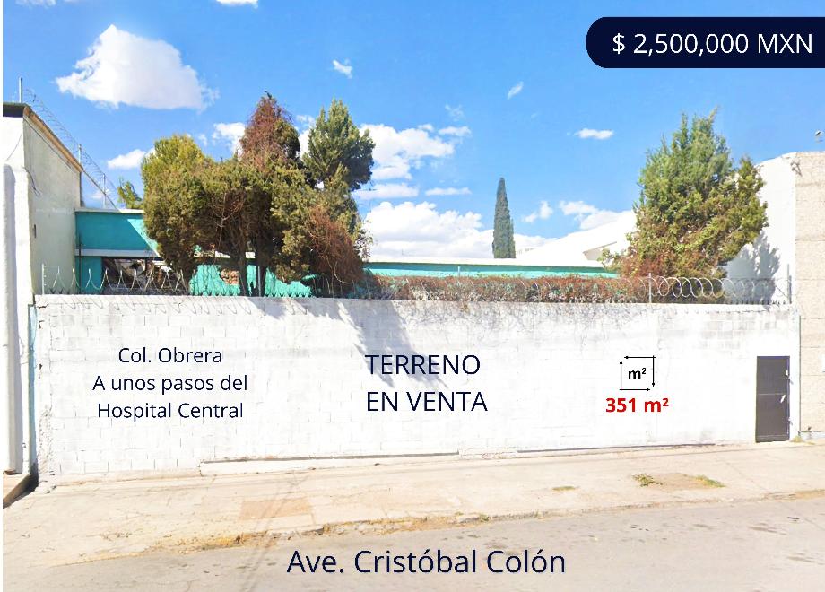 Imagen de terreno en venta en obrera, chihuahua, chihuahua