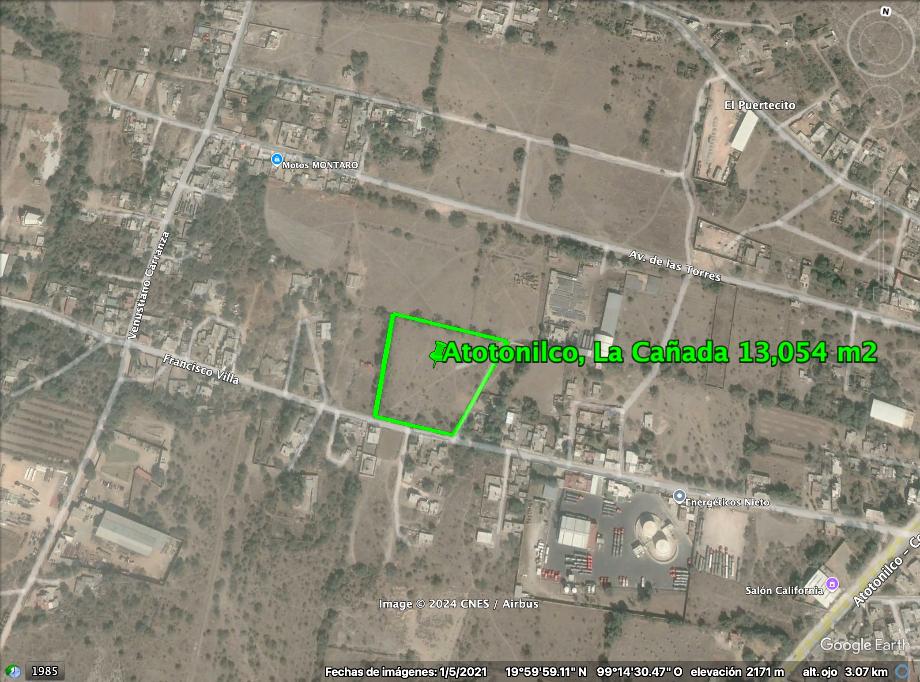 Imagen de terreno en venta en la cañada, atotonilco de tula, hidalgo