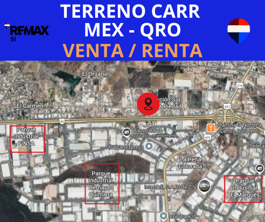 Imagen de terreno en renta en el colorado, el marqués, querétaro