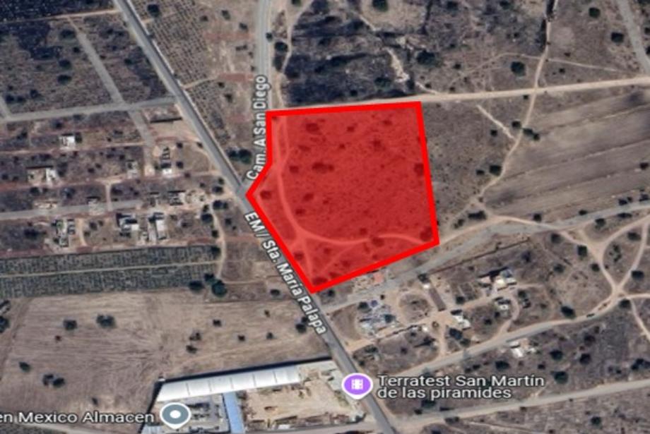 Imagen de terreno en venta en santa maría palapa, san martín de las pirámides, estado de méxico