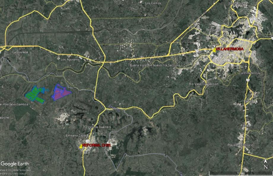 Imagen de terreno en venta en la ceiba, reforma, chiapas