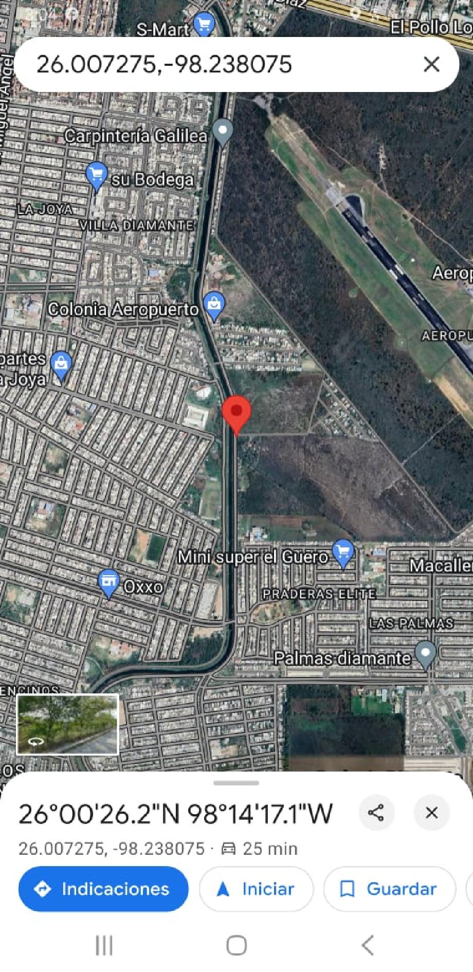 Imagen de terreno en venta en las palmas, reynosa, tamaulipas