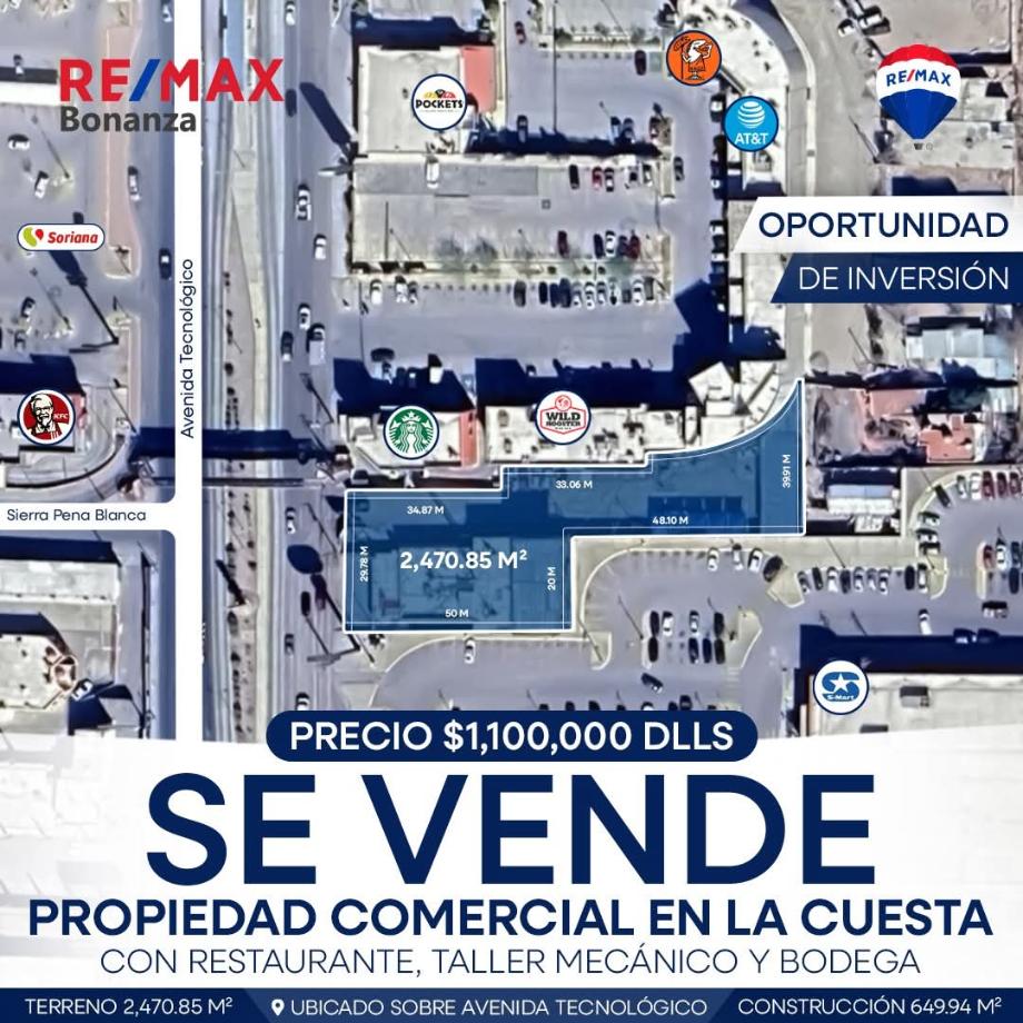 Imagen de terreno en venta en la cuesta, juárez, chihuahua