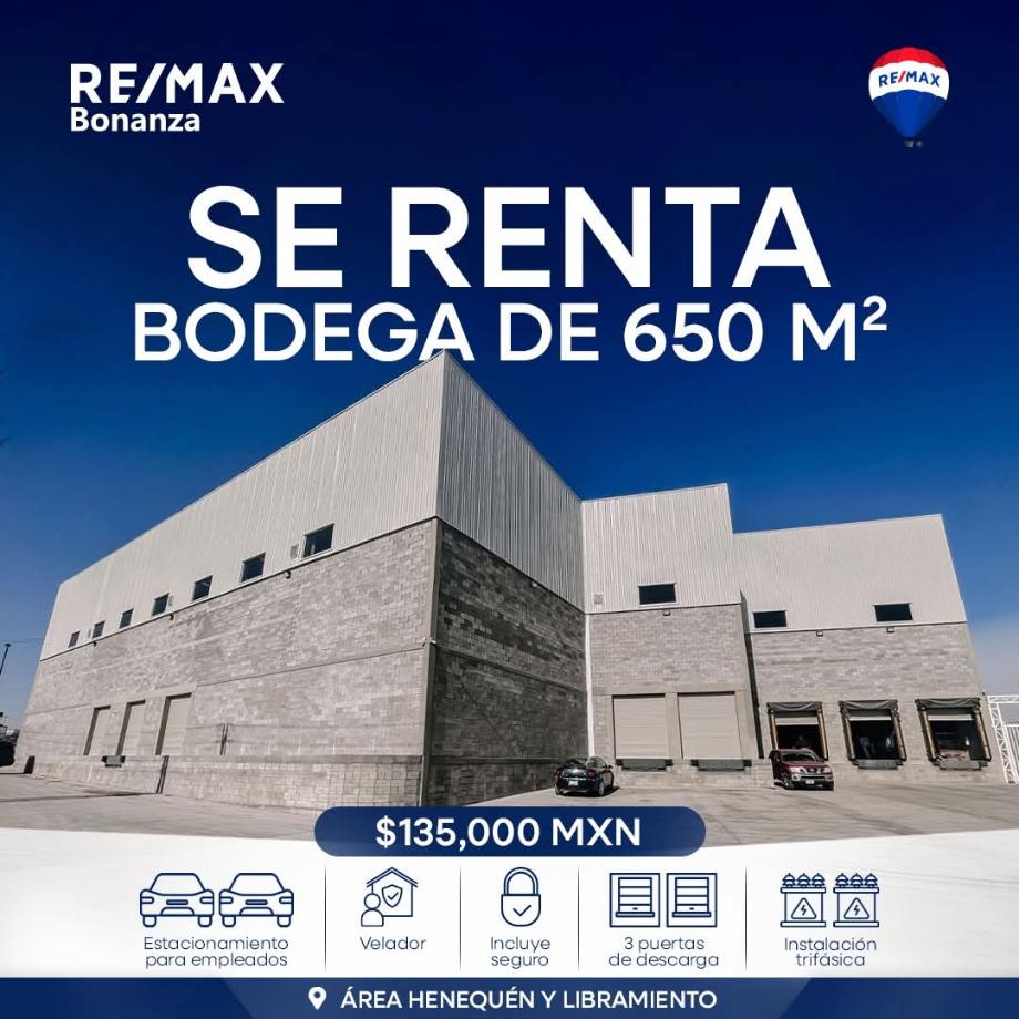 Imagen de bodega en renta en lázaro cárdenas, juárez, chihuahua