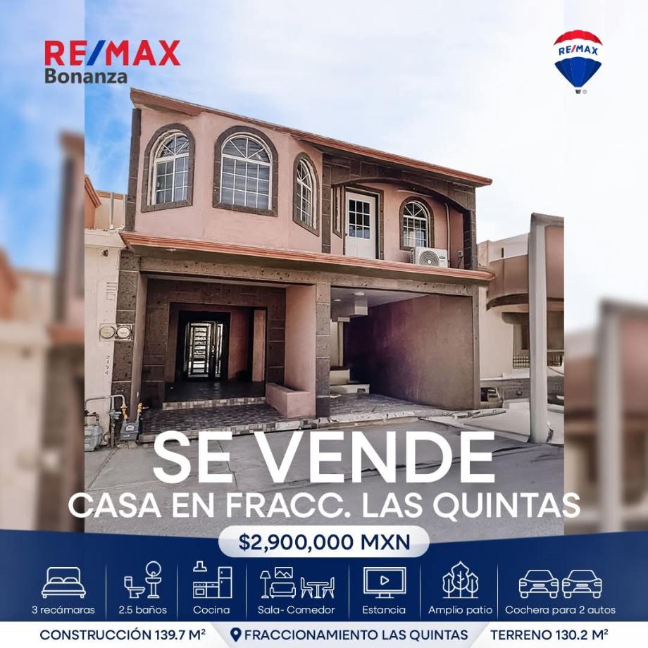 Imagen de casa en venta en las quintas, juárez, chihuahua