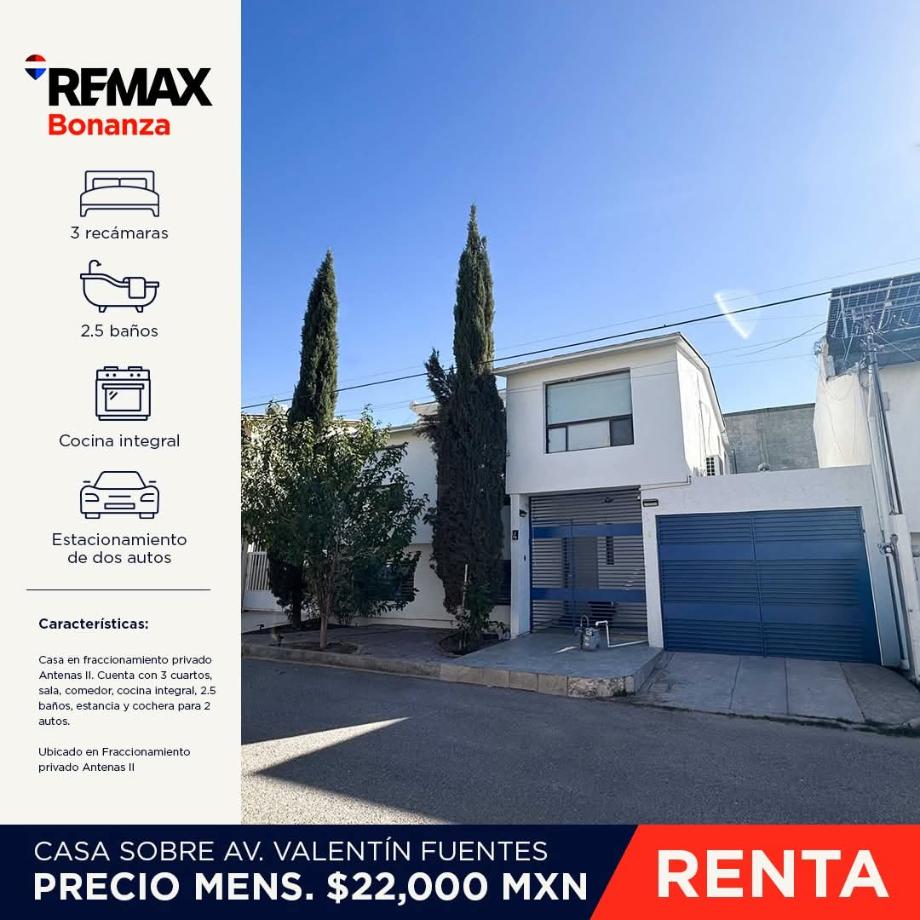 Imagen de casa en renta en la fuente, juárez, chihuahua