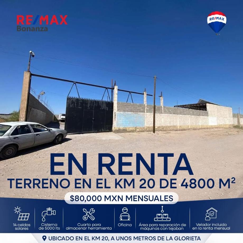 Imagen de terreno en renta en granjas polo gamboa, juárez, chihuahua