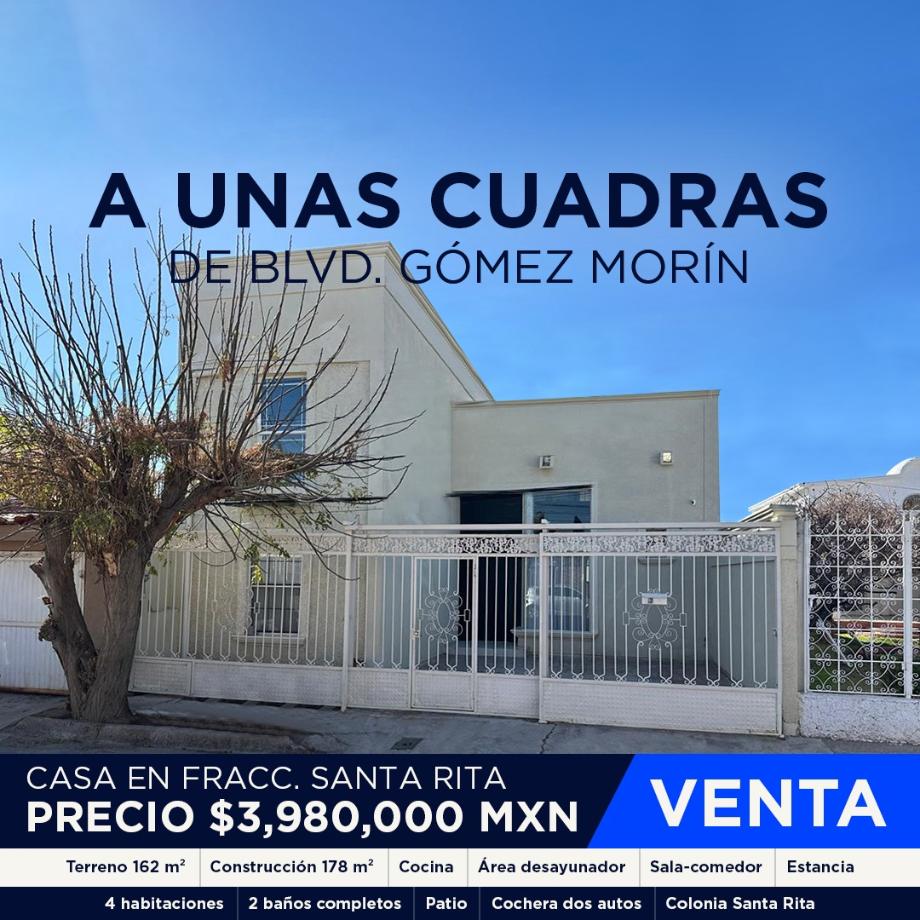 Imagen de casa en venta en rincones de santa rita, juárez, chihuahua