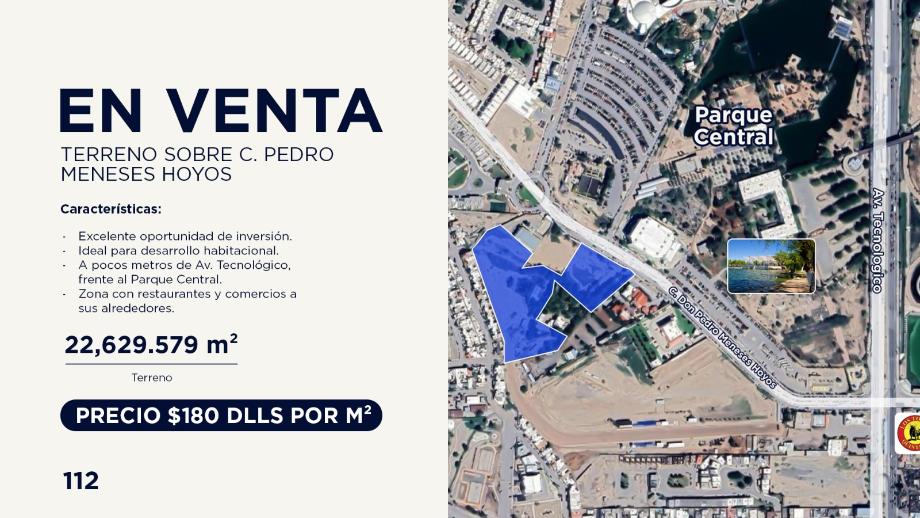 Imagen de terreno en venta en partido iglesias, juárez, chihuahua