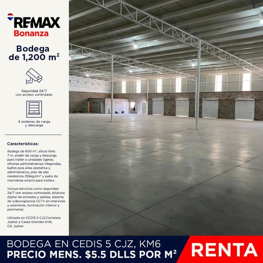 Imagen de bodega en renta en parque industrial antonio jaime bermúdez, juárez, chihuahua