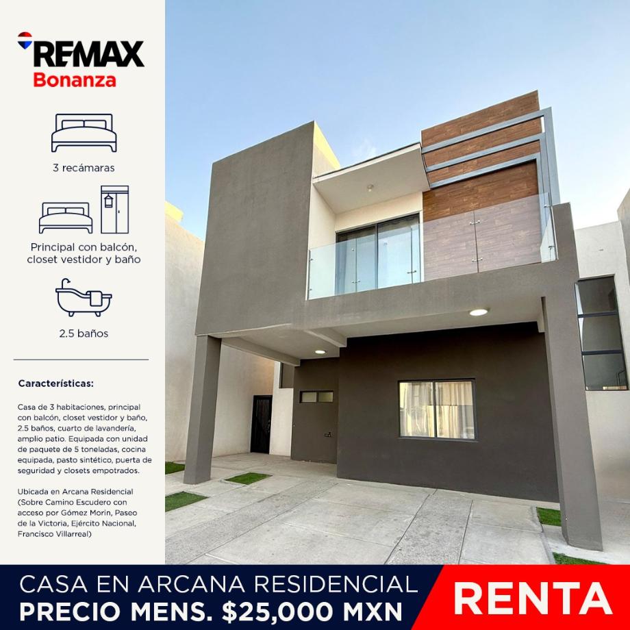 Imagen de casa en renta en satélite i, juárez, chihuahua