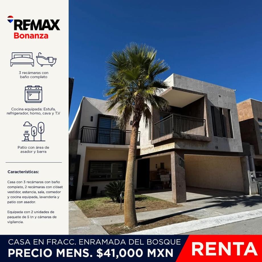 Imagen de casa en renta en arboleda, juárez, chihuahua
