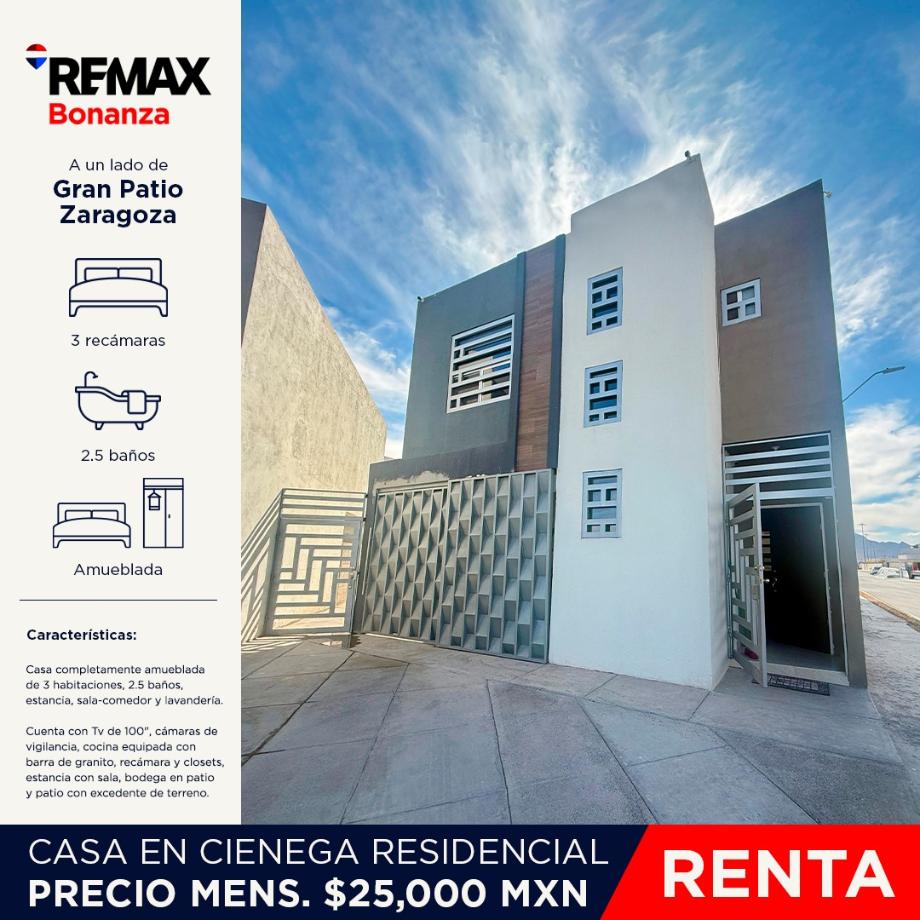 Imagen de casa en renta en nuevo hipódromo, juárez, chihuahua