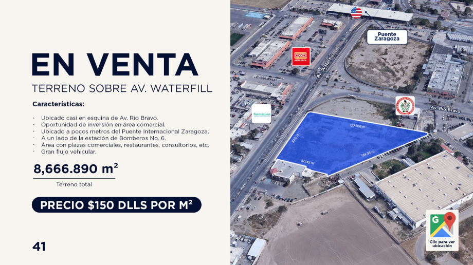 Imagen de terreno en venta en parque industrial río bravo, juárez, chihuahua