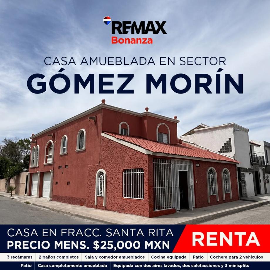 Imagen de casa en renta en rincones de santa rita, juárez, chihuahua