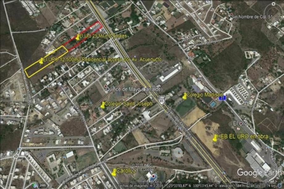 Imagen de terreno en venta en el uro, monterrey, nuevo león