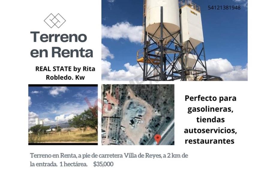 Imagen de terreno en renta en villa de reyes, villa de reyes, san luis potosí