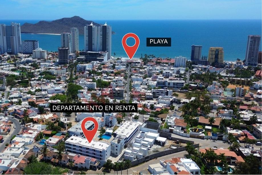 Imagen de departamento en renta en fraccionamiento las gaviotas, mazatlán, sinaloa